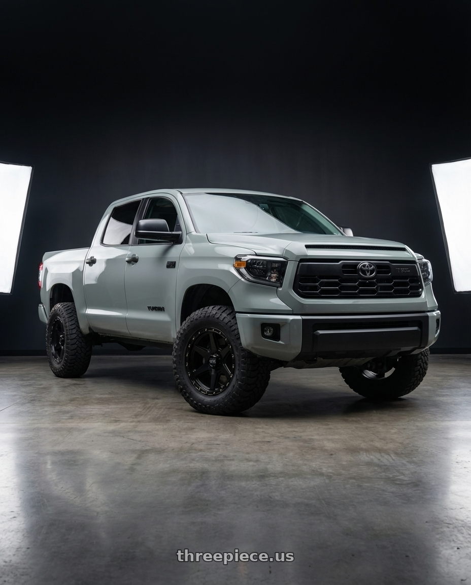 2018 Toyota Tundra with KMC KM101 TEMPO 5X150 20X9 +18 SATIN BLACK wheels