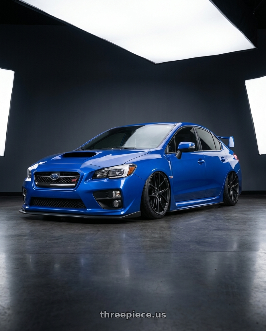 2018 Subaru WRX STI with Niche 1PC M117 MISANO 5X114.3 18X8 +42 MATTE BLACK wheels