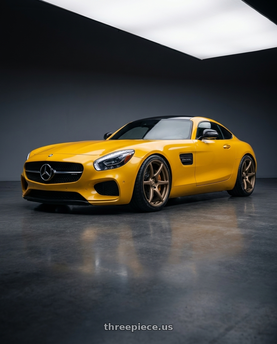 2019 Mercedes-Benz AMG GT with Kansei K11B Tandem 5X112 19x9.5 22 Bronze wheels