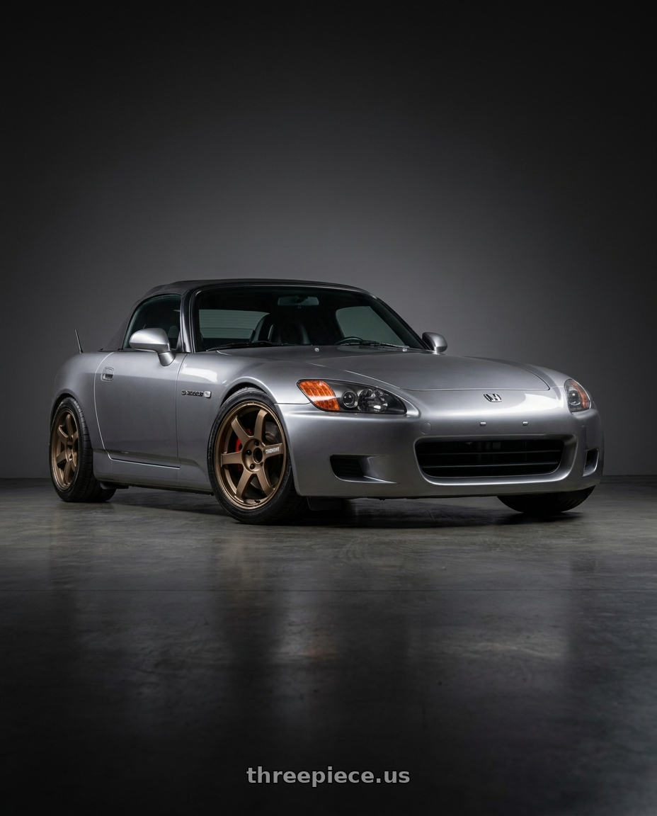 2001 Honda s2000 with Volk Racing TE37 SAGA S-PLUS 5x114.3 17x7.5+48 Bronze wheels