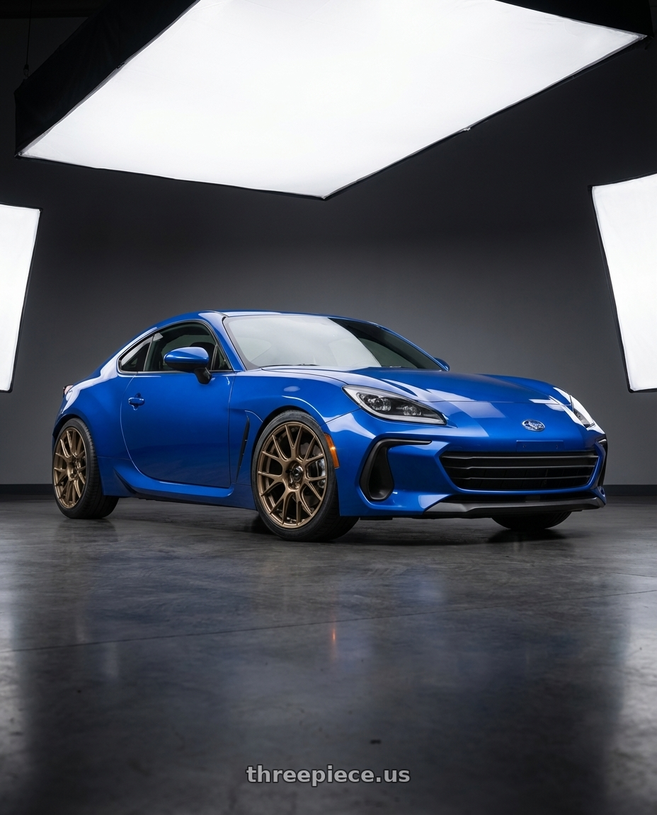 2024 Subaru BRZ with Konig Ampliform 5x114.3 18x10+20 Gloss Bronze wheels