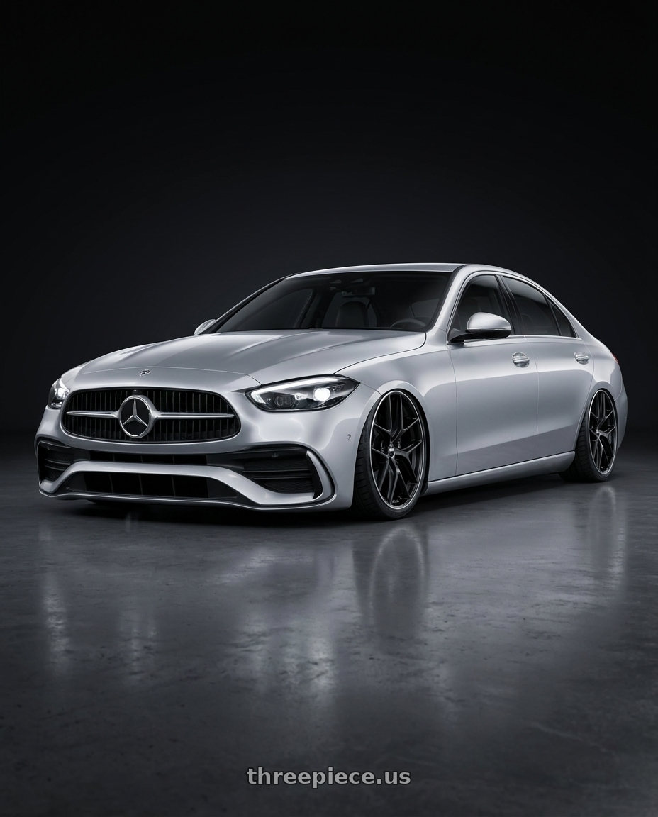2022 Mercedes-Benz C-Class W206 with BBS CC-R 5x112 19x8.0+27 Satin Black wheels