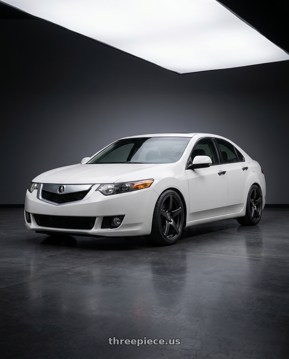2013 Acura TSX with Forgestar CF5 5x114.3 18x10 +42 Satin Black wheels