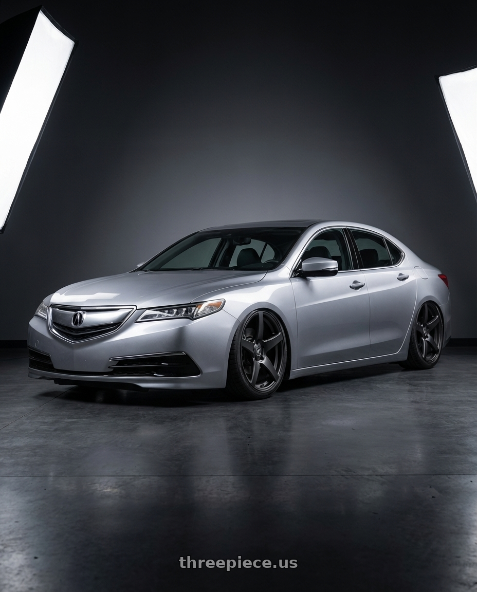 2019 Acura TLX with Forgestar CF5 5x114.3 20x9.5 +29 Satin Black wheels