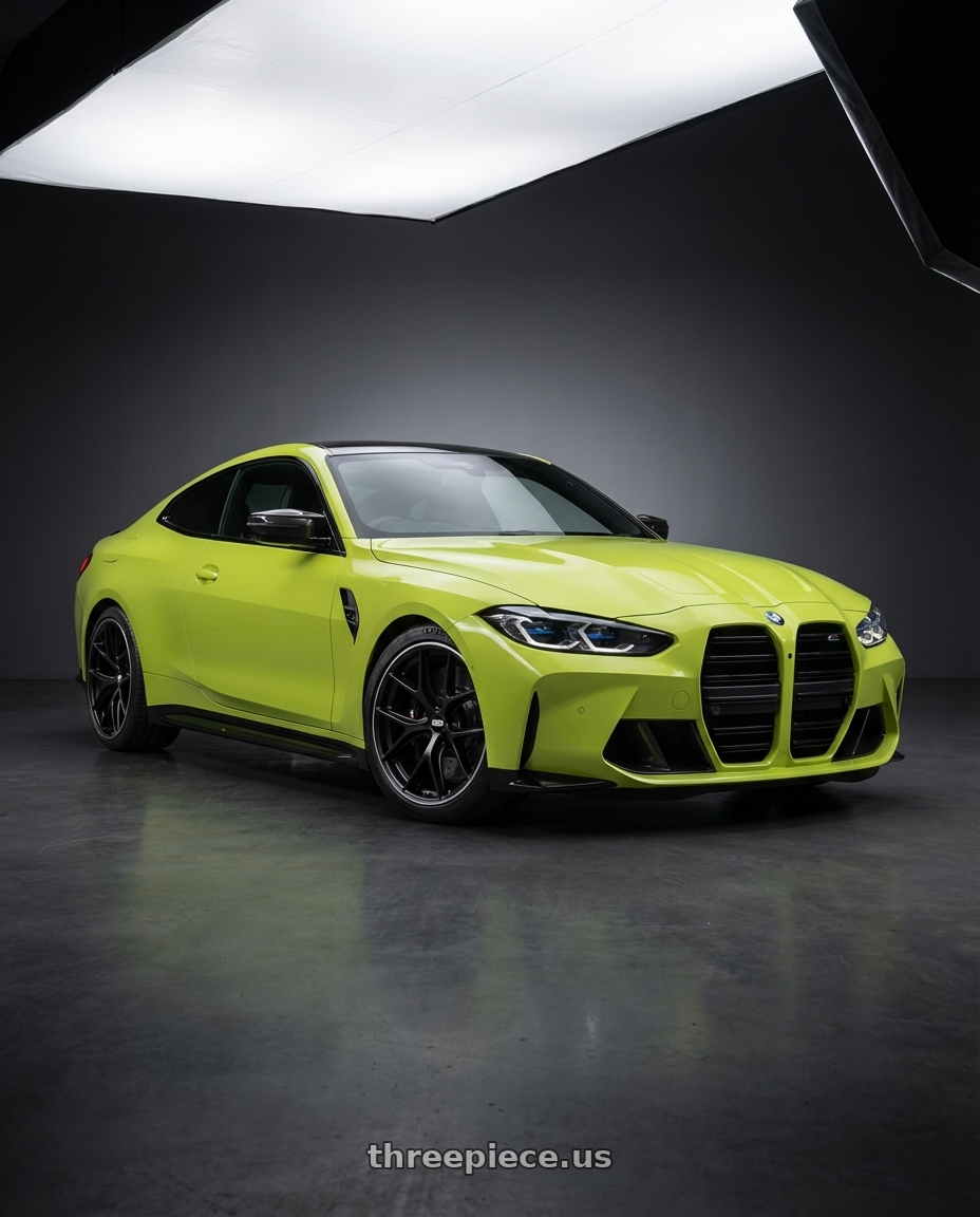 2024 BMW M4 G82 with BBS CC-R 5x112 19x9.5+42 Satin Black wheels