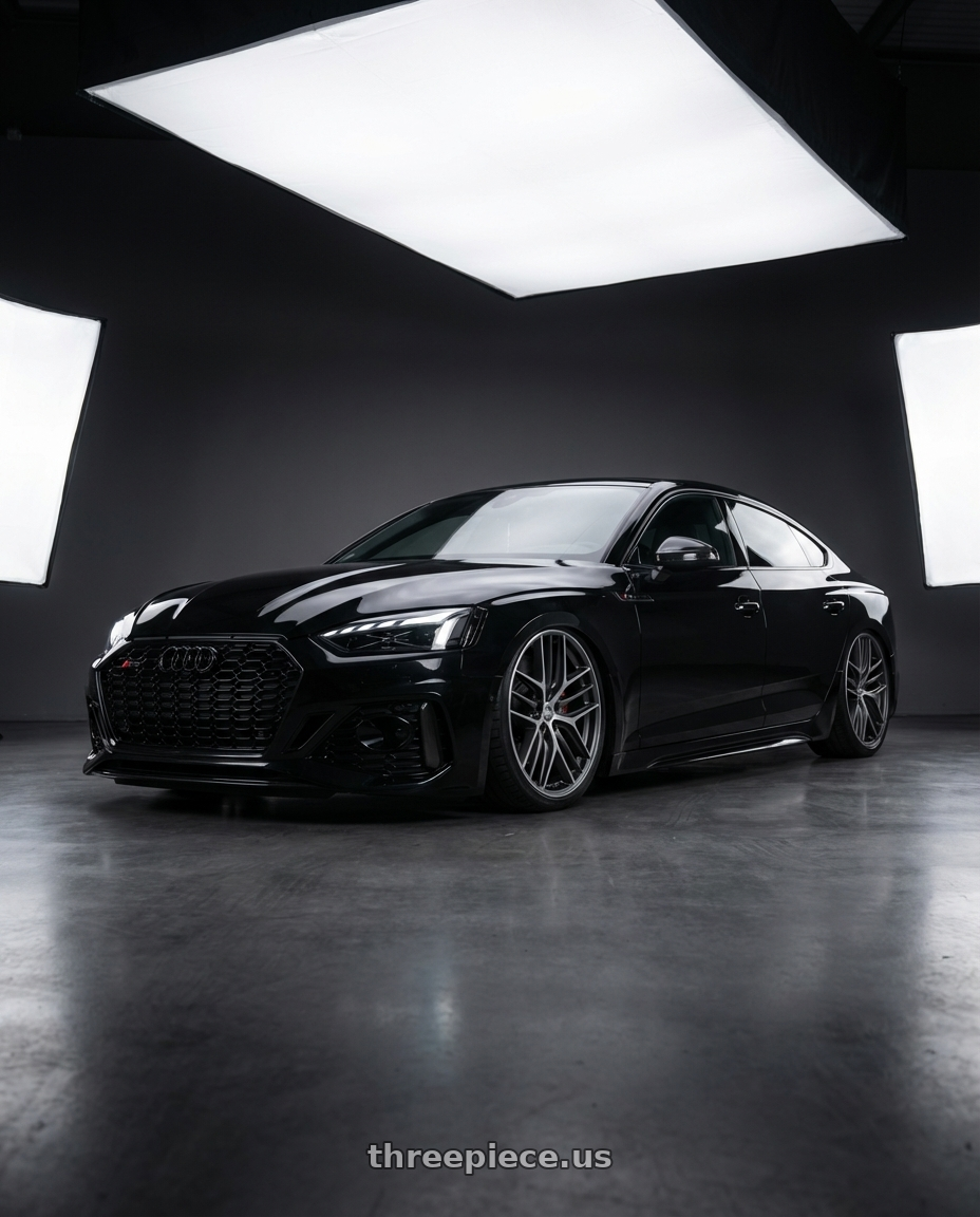 2022 Audi RS5 with BBS CC-R 5x112 20x10.5+34 Graphite w/ Diamond Cut Face wheels