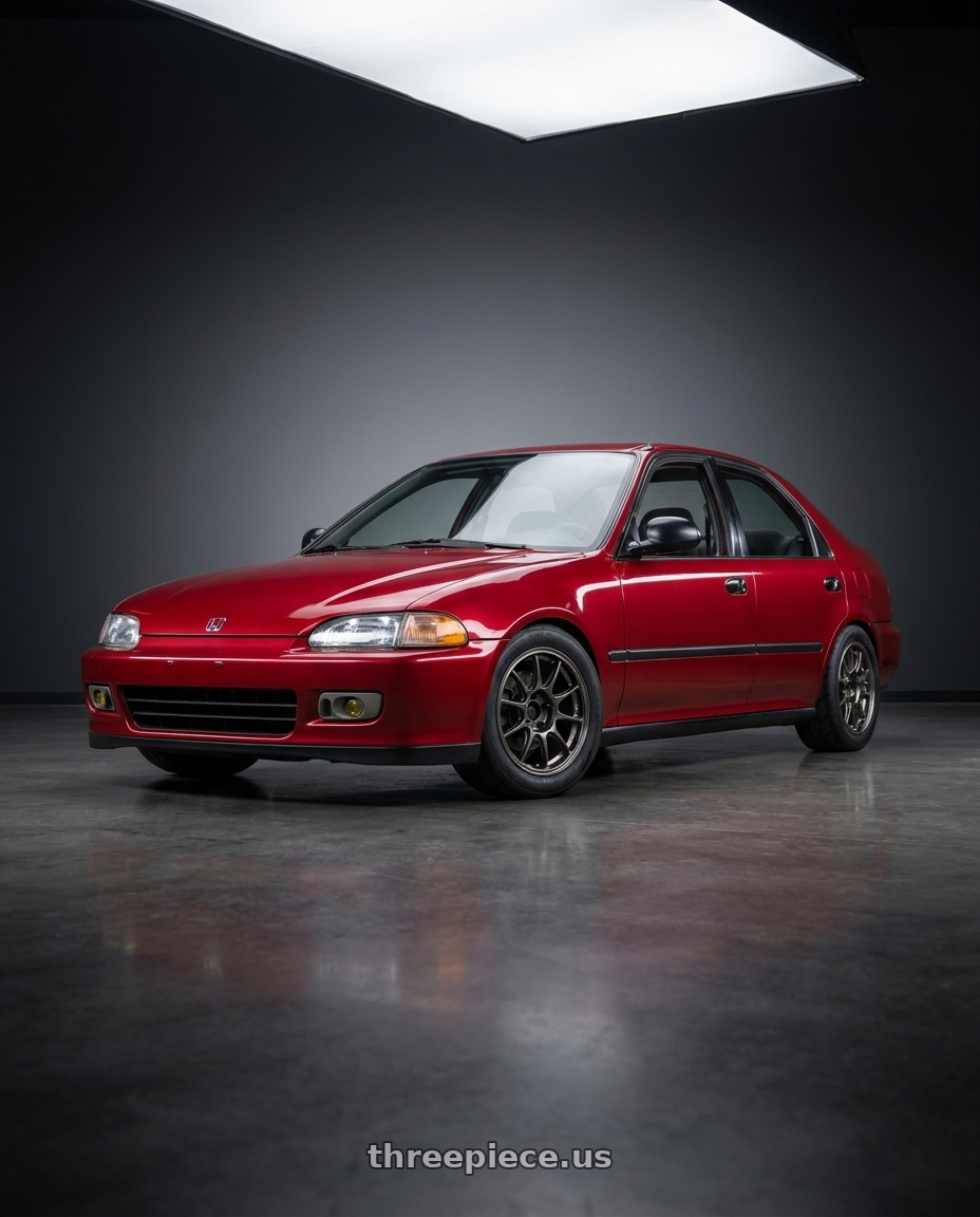 1995 honda civic eg sedan with WedsSport TC105X 4x100 16x7.0+36 EJ Titan wheels