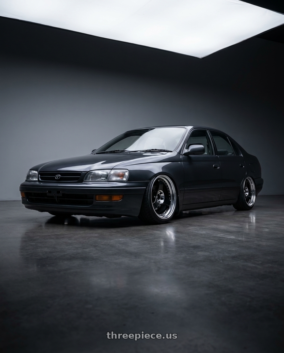 1996 Toyota Corona with Advan Racing ONI2 PROGRESSIVE 5x112 20x9.5 +25 MACHINING & RACING GLOSS BLACK wheels