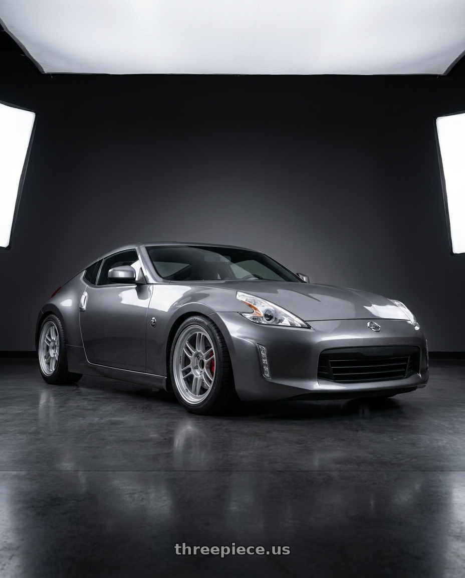 2020 Nissan 370Z Sport Touring with Enkei RPF1 5x114.3 18x9.5+15 Silver wheels