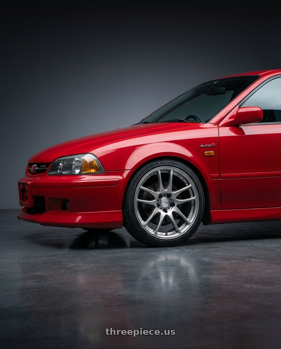 2000 Honda Torneo Euro R with Work Emotion Cr Kiwami 4x100 17x7 +38 Gt Silver wheels