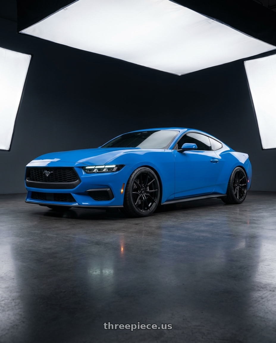 2026 Ford Mustang with Niche 1PC N258 ARROW 5X114.3 20X10.5 +40 GLOSS BLACK wheels