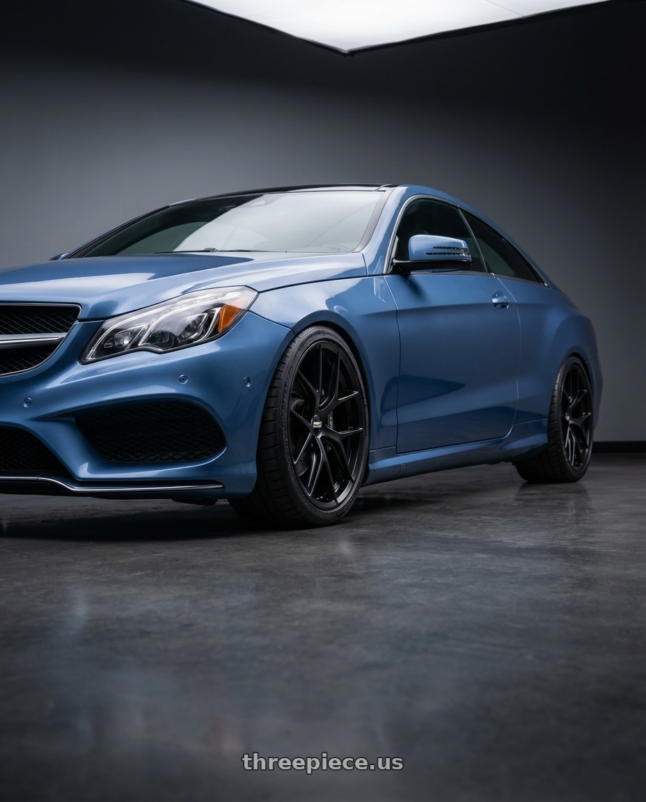 2014 Mercedes-Benz E-Class Coupe C207 with BBS FI-R Evo 5x112 19x9.5+15 Satin Black wheels