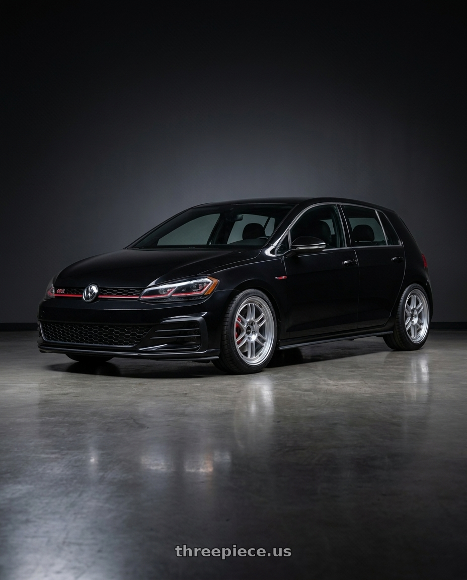 2021 Volkswagen GTI S with Enkei RPF1 5x112 18x7.5+48 Silver wheels