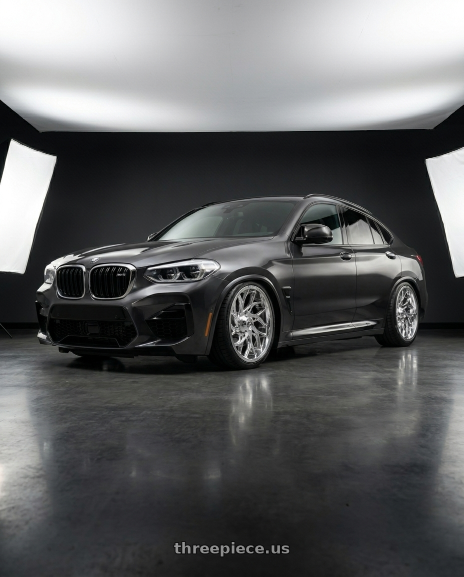 2023 Bmw x4m with Fuel UTV D204 RUNNER 4X137 20X7 +13 POLISHED wheels