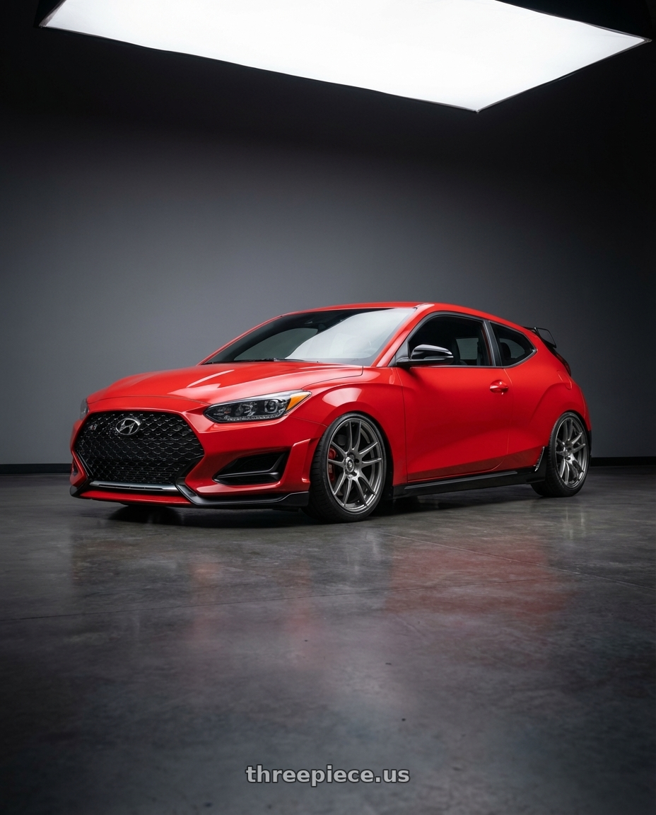 2022 Hyundai Veloster N with Forgestar CF5V 5x114.3 19x9 +35 Gloss Anthracite wheels