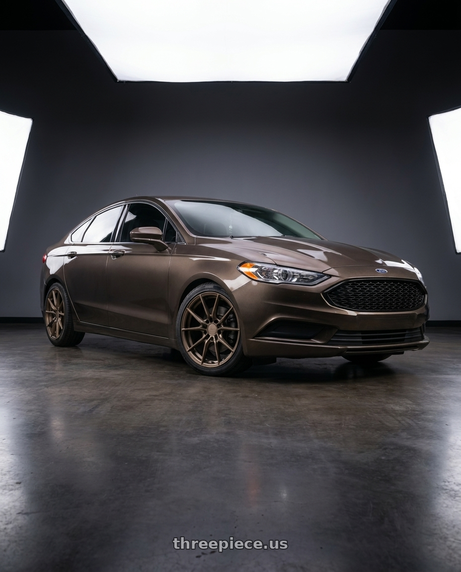 2017 Ford Fusion with TSW NEPTUNE 5X108 19X8 +40 MATTE BRONZE wheels