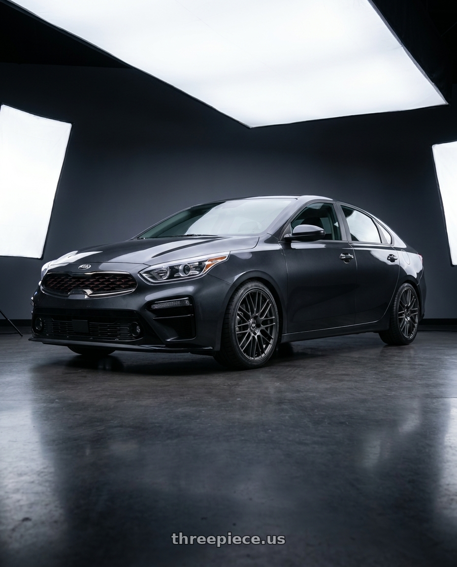 2020 Kia Forte LXS with Enkei EKM3 5x114.3 17x7+38 Gunmetal wheels