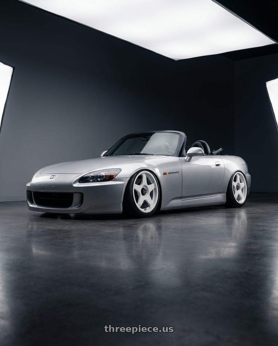 2009 Honda S2000 with fifteen52 CHICANE 5x114.3 / 5x100 18x8.5 +35 RALLY WHITE (GLOSS WHITE) wheels