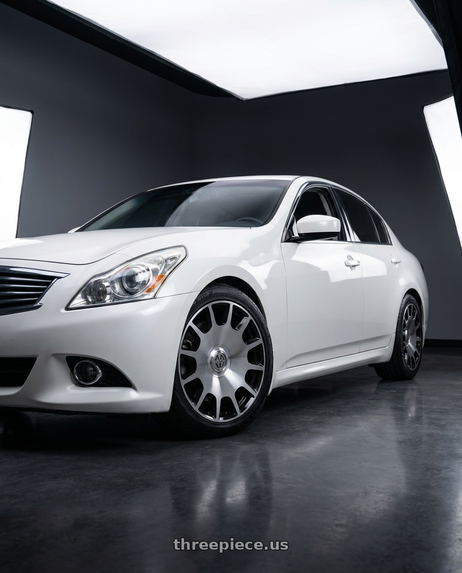 2011 Infiniti g37 sedan with MASSIV 927 5X114.3/5X120 24x9 +30 BLACK MACHINE wheels