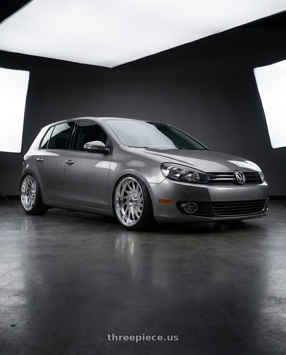 2011 Volkswagen Golf with Fuel Forged FF110 8x180 20x9 +0 POLISHED wheels