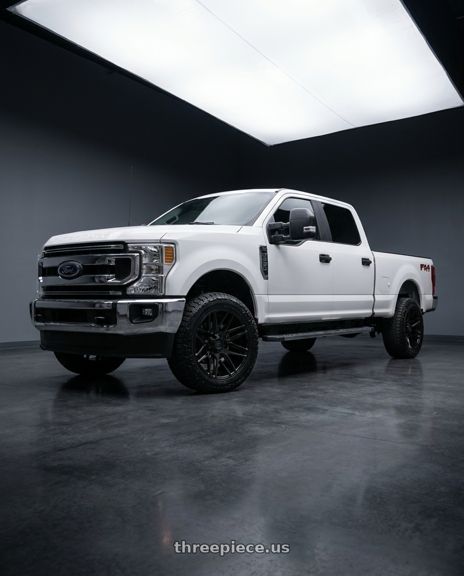 2022 Ford f-250 xlt long with Fittipaldi Offroad FA14B 8X170 20x9 +18 Gloss Black wheels