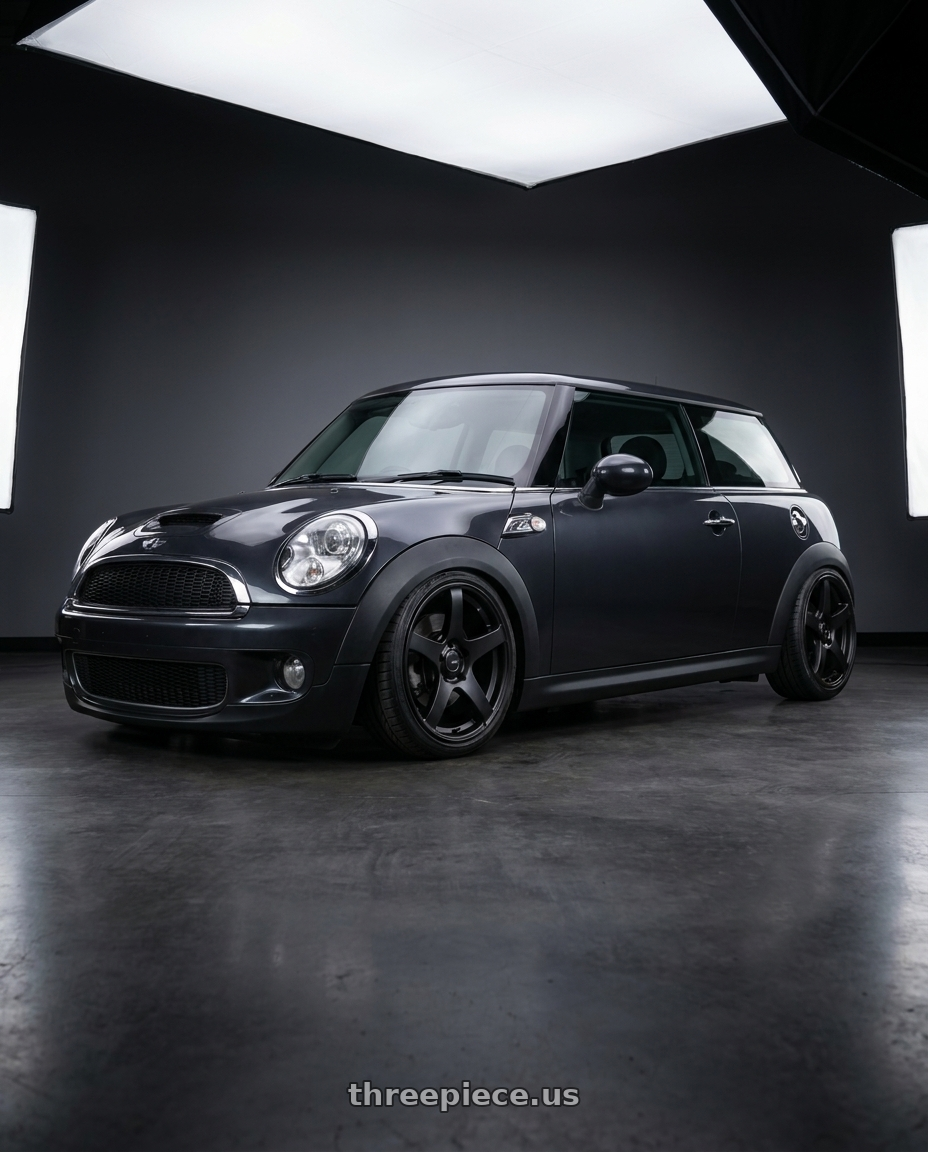 2010 Mini Cooper S R56 with Ssr Gtv01 4x100 17x7+42  FLAT BLACK wheels