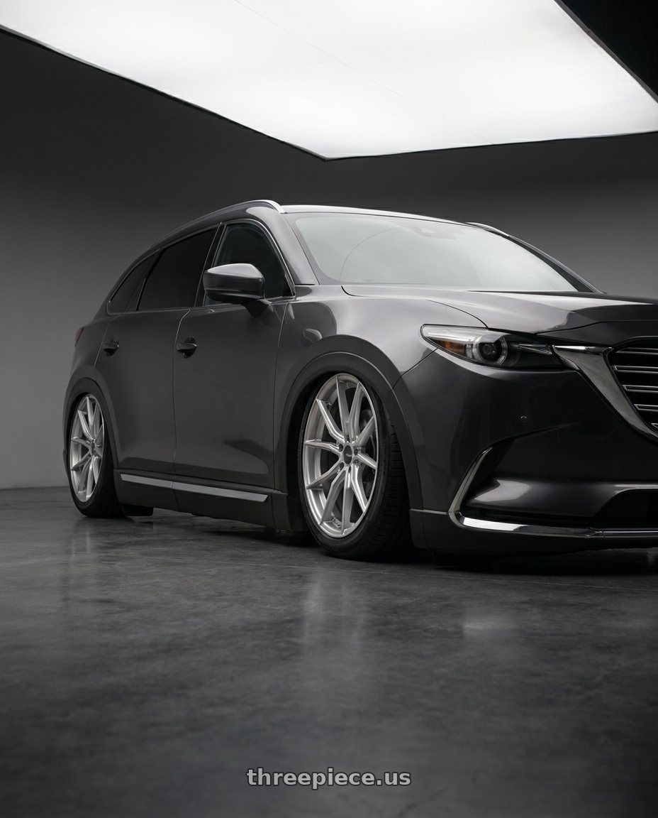 2018 Cx9 grand touring with Advanti Racing 80S Hybris 5x114.3 18x8 +45 Silver with Machined Face wheels