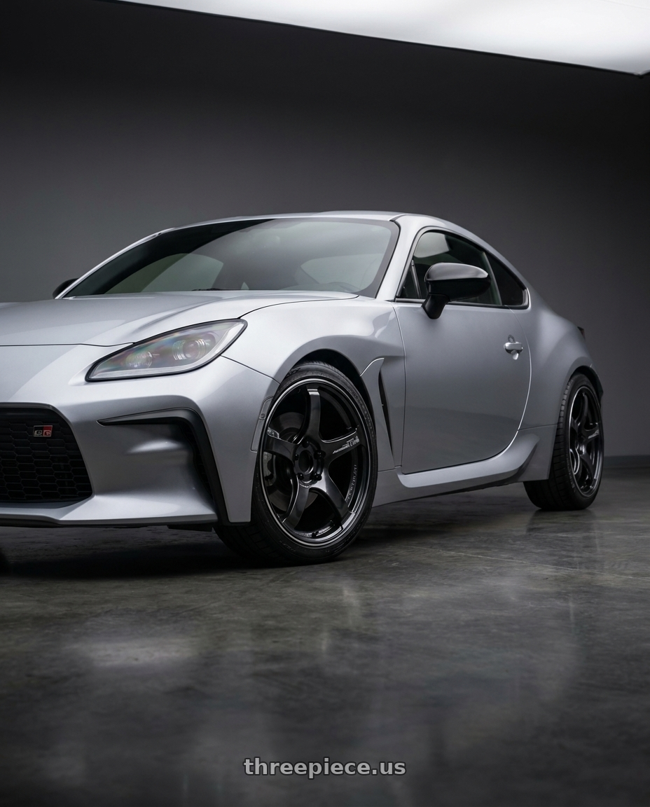 2025 Toyota GR86 with Advan Racing TC4 5x114.3 18x9.5 +35 BLACK GUNMETALLIC & RING wheels