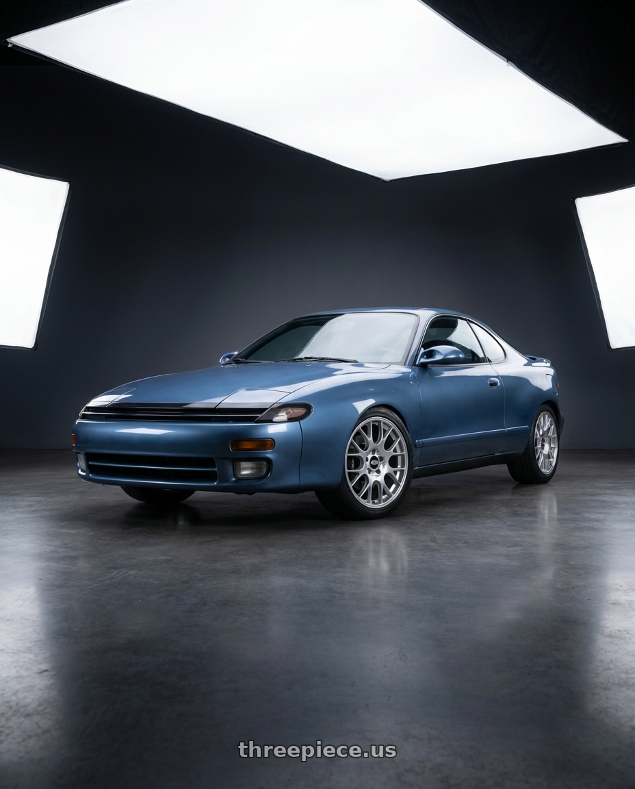 1990 toyota celica  with BBS CH-R 5x112 18x8.5 +38 Brilliant Silver Polished Rim Protector wheels