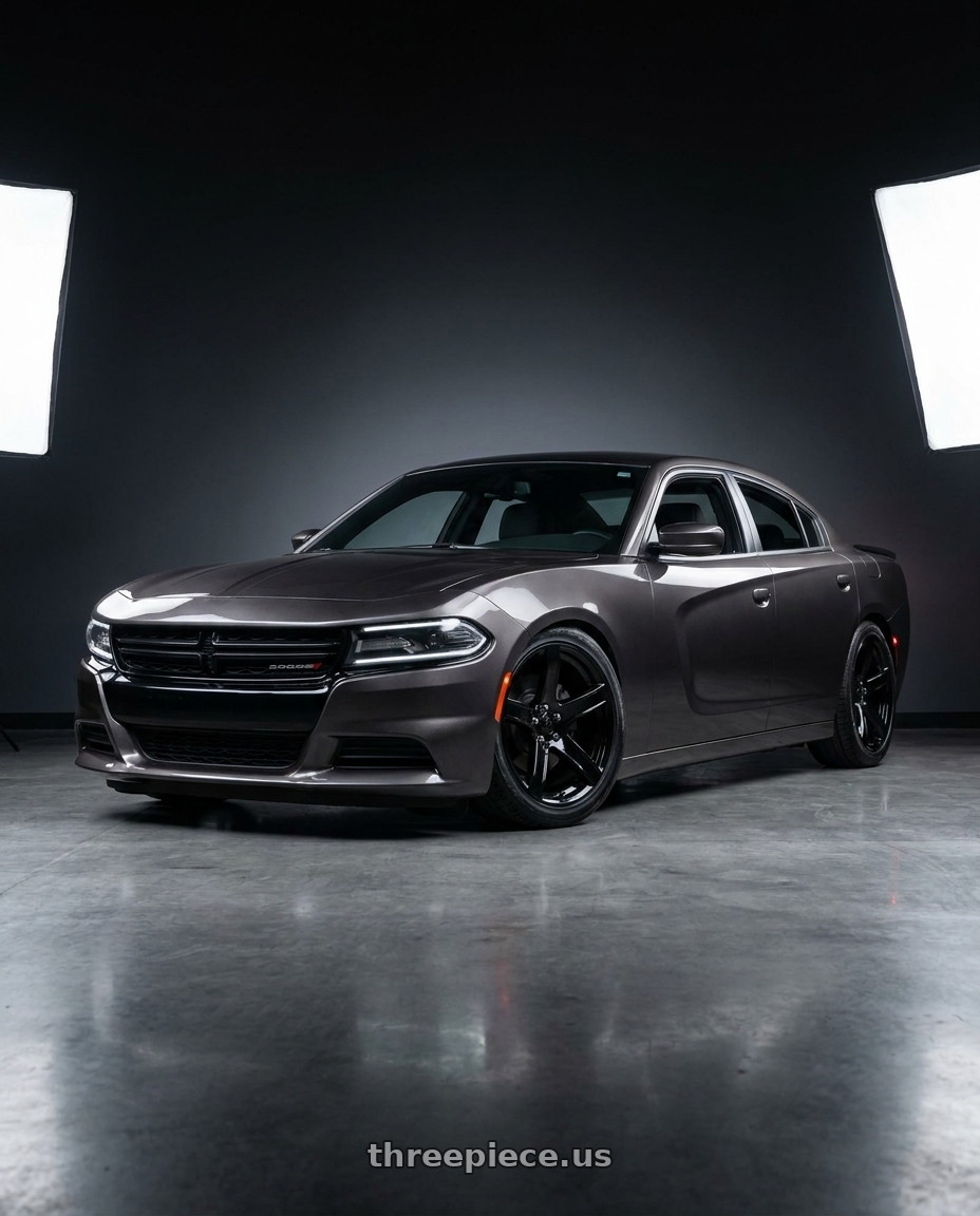 2021 Dodge Charger SXT with OE Wheels DG22 5x115 20x9.5+18 Black wheels