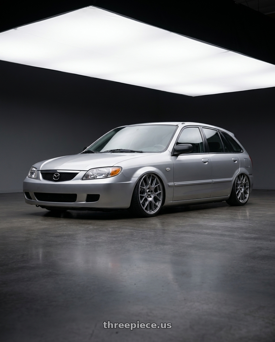 2002 Mazda isamu16 5d with BBS CH-R 5x114.3 20x8.5 +38 Satin Titanium Polished Rim Protector wheels