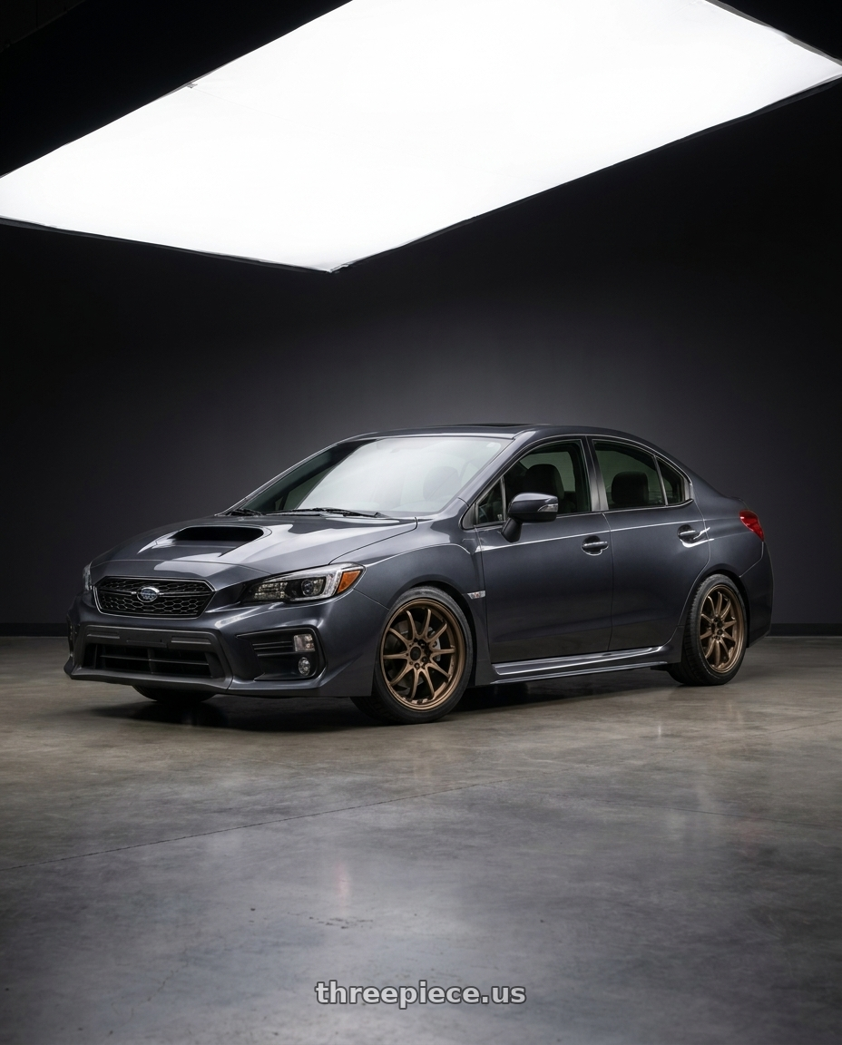 2018 Subaru WRX Limited with Volk Racing CE28N-PLUS 5x114.3 18x9.5+38 Matte Gunbronze wheels