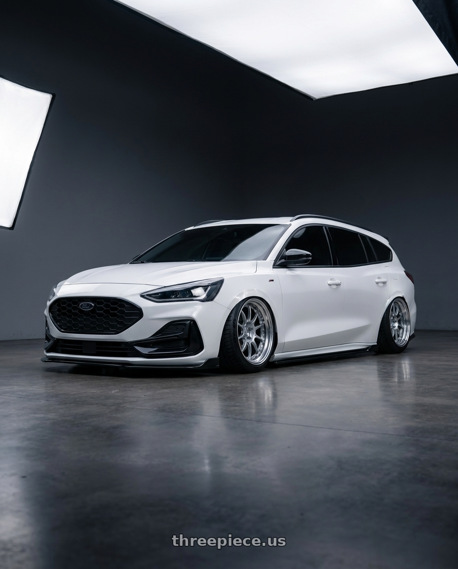 2023 ford focus wagon with SSR Professor SP5 5X100 18X9+31 HP Disk High Bright Silver wheels