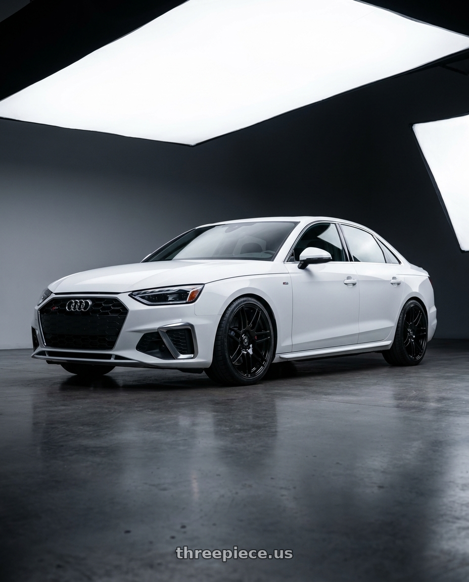 2021 Audi S4 Prestige with Forgestar F14 5x112 19x9.5 +25 Gloss Black wheels