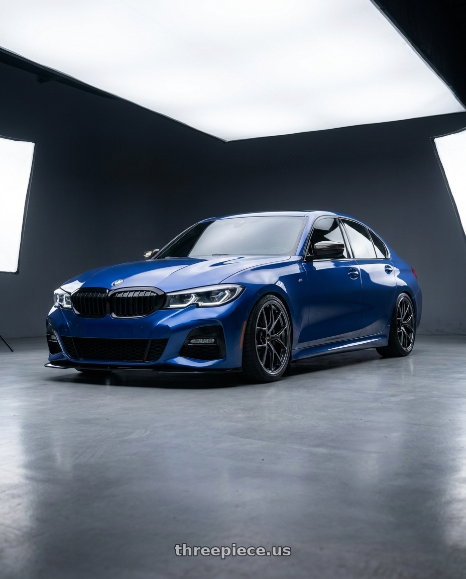 2019 BMW 330i with BBS RI-D 5x114.3 20x11 +50 Diamond Black wheels