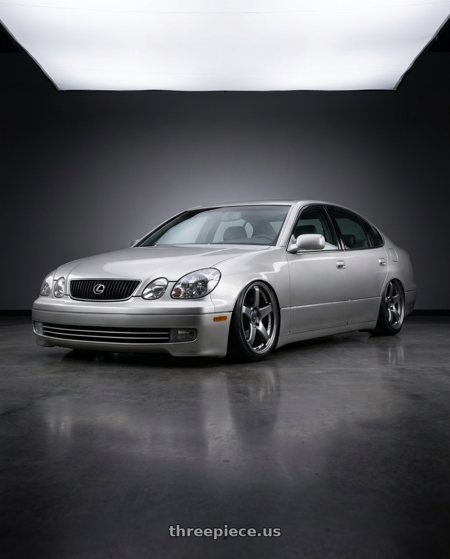 2001 Lexus gs300 with Enkei PF05 5x114.3 18x9.5+38 Dark Silver wheels