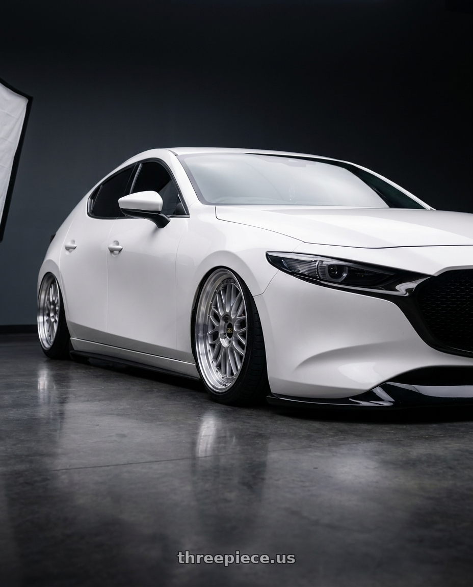 2024 Mazda Mazda3 Fastback  with BBS LM 5x114.3 18x8.0+40 Diamond Silver wheels