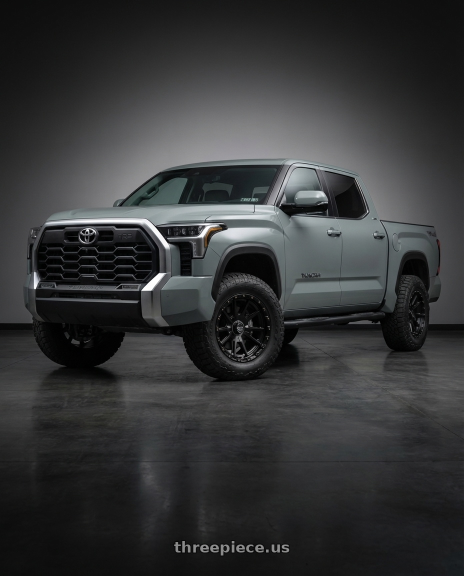 2018 Toyota Tundra with KMC KM100 SYNC 5X150 20X9 +18 SATIN BLACK wheels