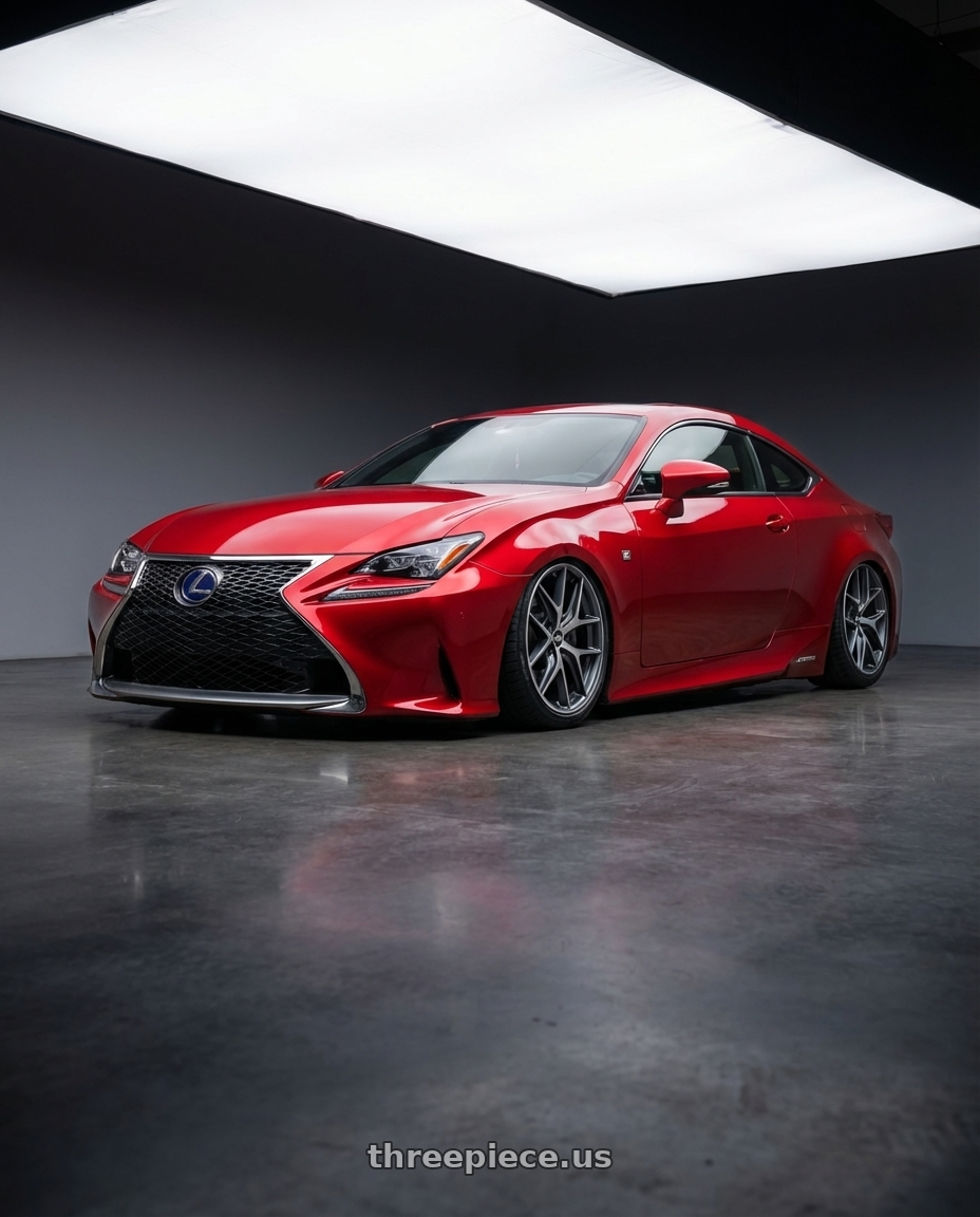 2018 Lexus RC F with BBS CC-R 5x114.3 19x8.5+30 Graphite w/ Diamond Cut Face wheels