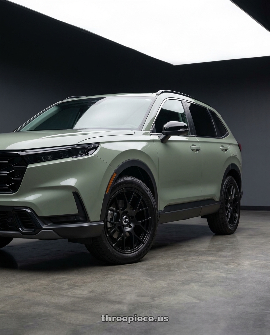 2026 Honda CR-V Hybrid Trailsport with Enkei Raijin 5x114.3 18x8+40 Matte Black wheels