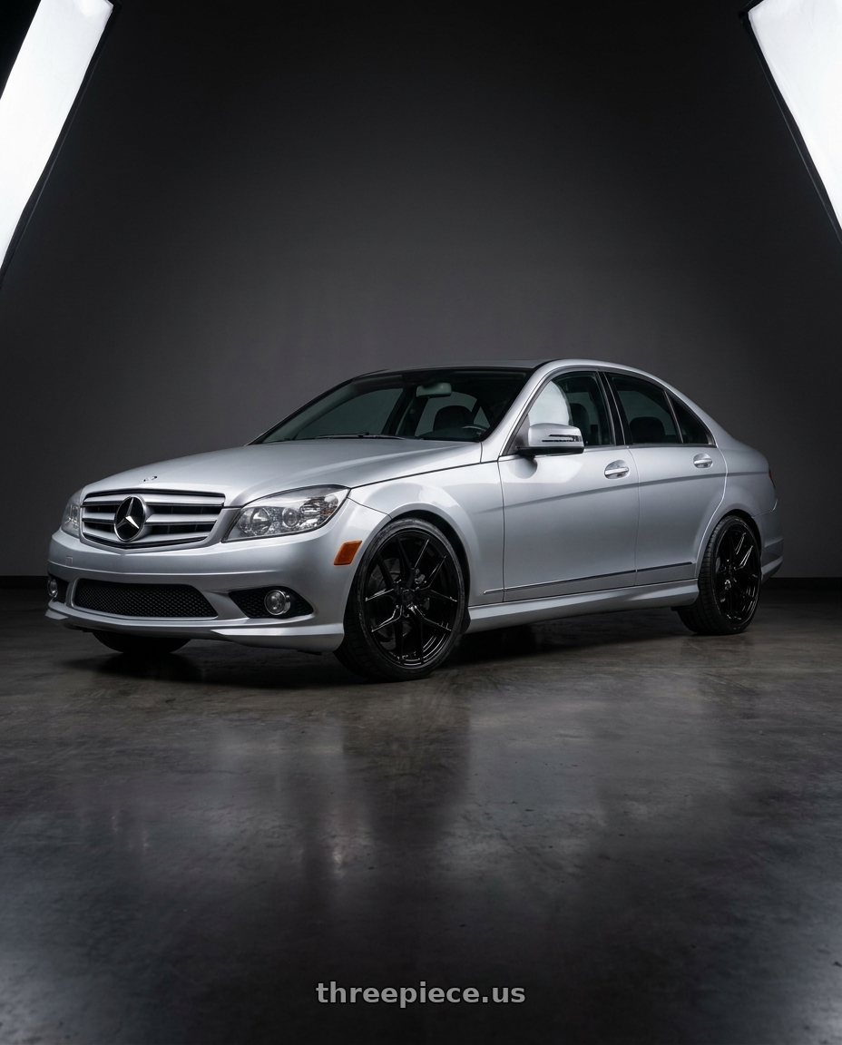2009 mercedes benz c300 sport with Avant Garde Wheels M580R 5X112 19x9.5 +45 Gloss Black wheels