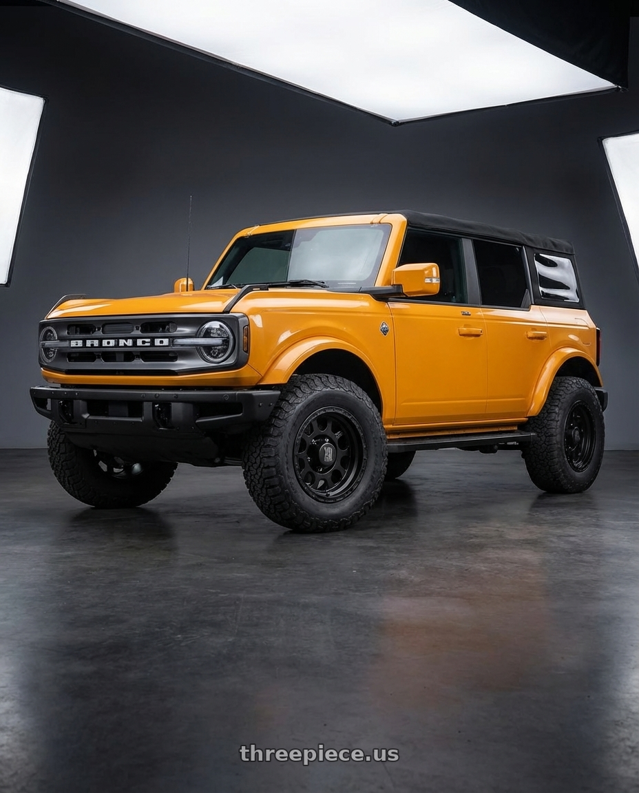 2024 Ford Bronco with XD XD122 ENDURO 6X139.7 17X9 -6 MATTE BLACK wheels