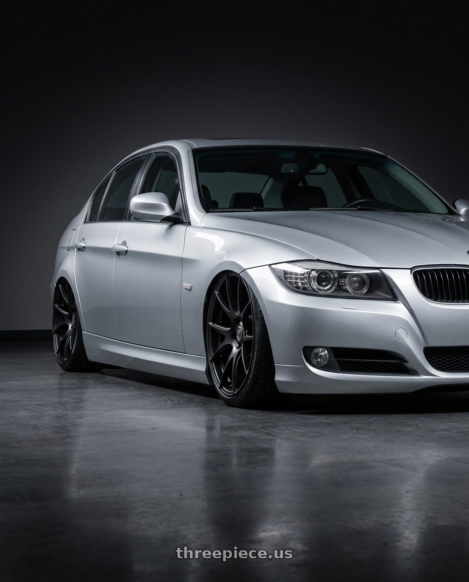 2012 BMW 3 Series E92 with Forgestar CF5V 5x120 19x9 +38 Satin Black wheels
