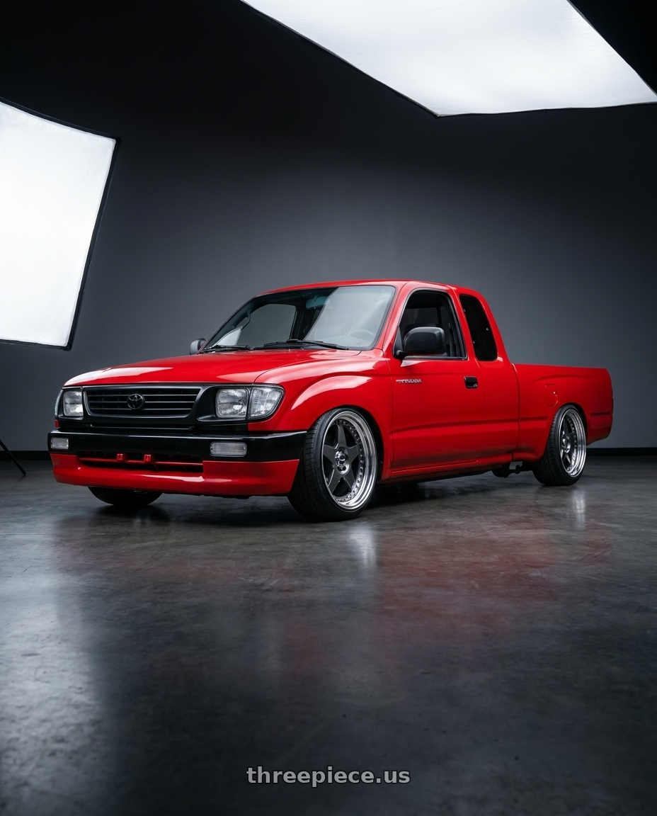 1996 toyota tacoma with SSR Professor SP6 5x100 18X7.5+12 HP Disk Prism Dark Gunmetal wheels