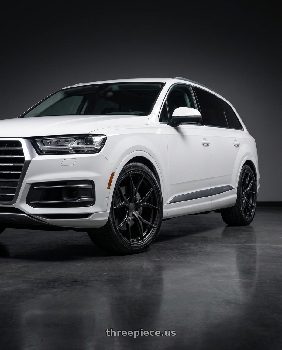 2019 audi q7 with Rohana RFX5 5x114.3 22x10.5+40 Matte Black wheels