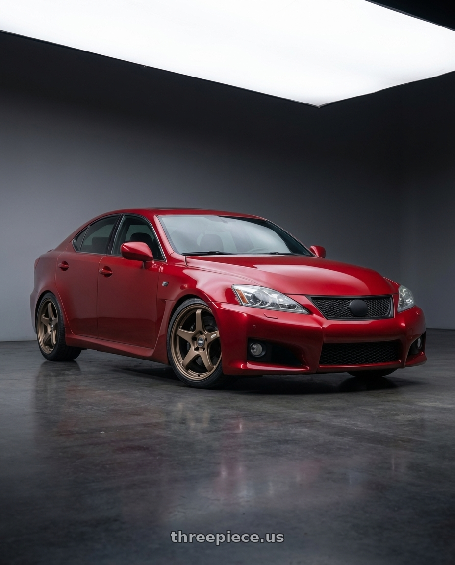 2012 Lexus IS-F with ESR Wheels APEX SERIES AP5 5x114.3 19x9.5 +22 Matte Bronze wheels