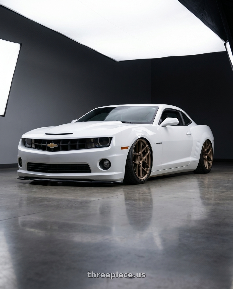 2014 Chevrolet Camaro 5th Gen with Aodhan AFF2 5x120 20x9+30 Matte Bronze wheels