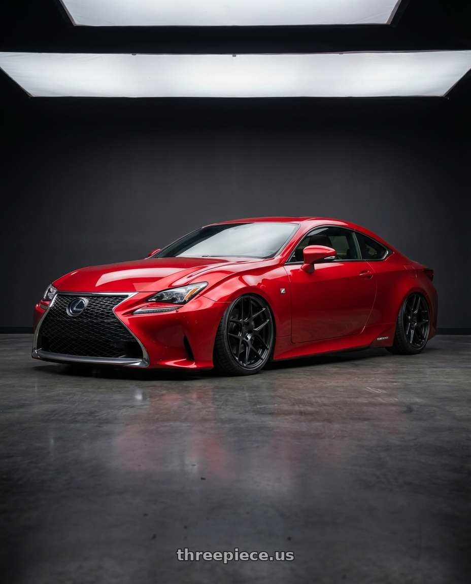 2018 Lexus RC F with Aodhan AFF2 5x114.3 19x9.5+35 Matte Black wheels