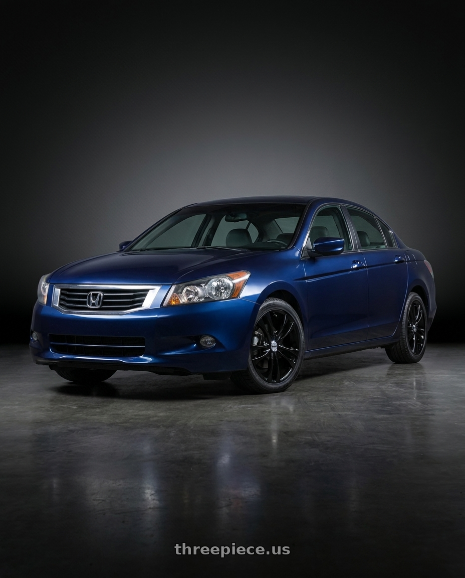 2008 Honda Accord with TOUREN TR22 3222 5x100/5x114.3 16x7 +40 GLOSS BLACK wheels