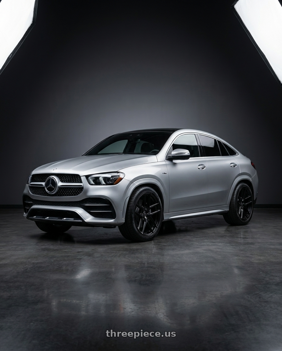 2023 Gle 53 Coupe with VOSSEN HF6-4 6X139.7 18x9 +0 SATIN BLACK wheels